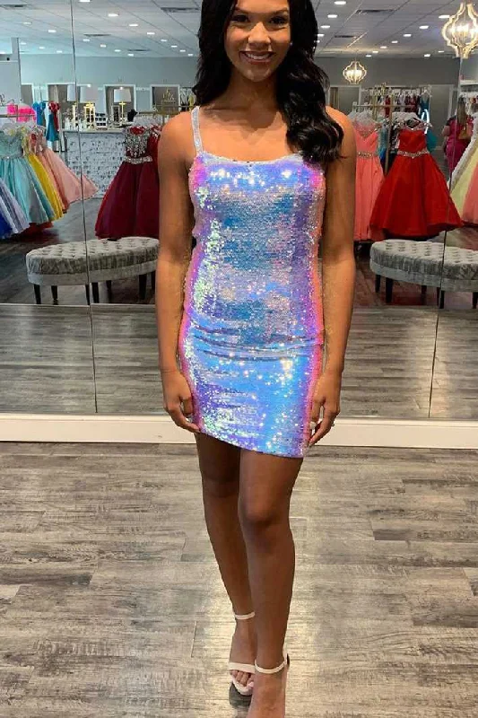 comfy dressSparkle Ombre Sequins Tight Homecoming Dress