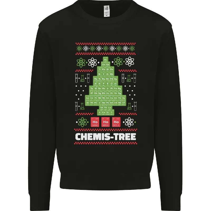 Hurry In Christmas Chemistry Tree Funny Xmas Science Mens Sweatshirt Jumper