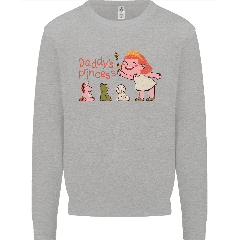 Great Bargains Daddys Princess Funny Unicorn Teddy Bear Mens Sweatshirt Jumper