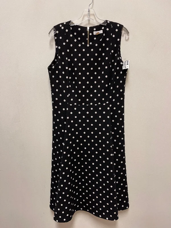 Limited Time Offer lace dressDress Casual Midi By Calvin Klein In Polkadot Pattern, Size: Xl Limited Time Offer lace dressDress Casual Midi By Calvin Klein In Polkadot Pattern, Size: Xl