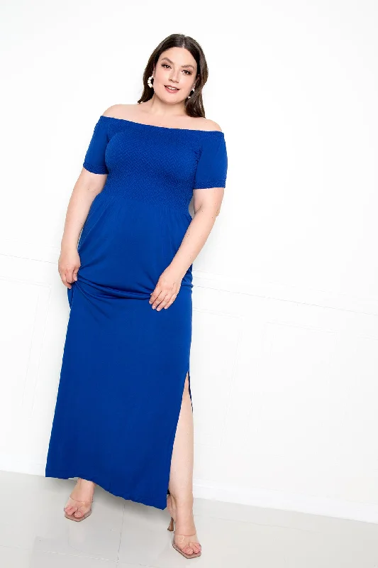 Price Rollback trendy bodycon dressSeamless Off Shoulder Maxi Dress