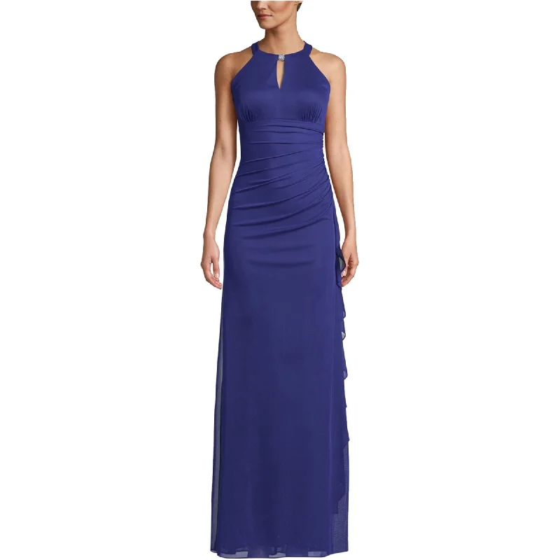 Get It Before It’s Gone fitted dressBetsy & Adam Womens Ruched Gown Dress, Blue, 8