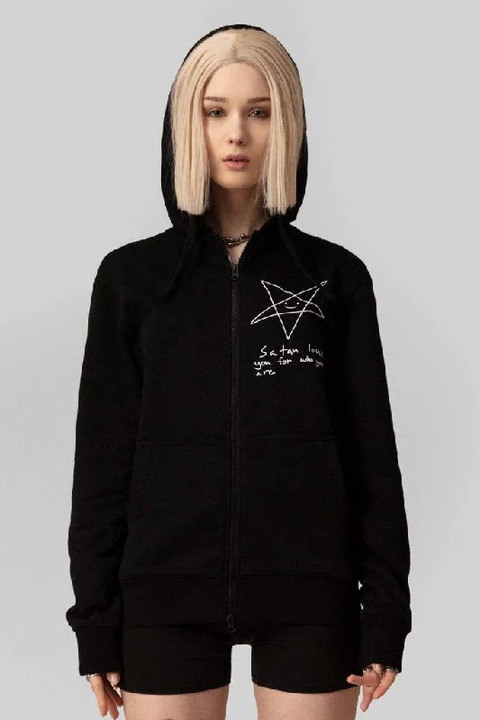 Early Access Satan Loves You Zip Hoodie - Unisex
