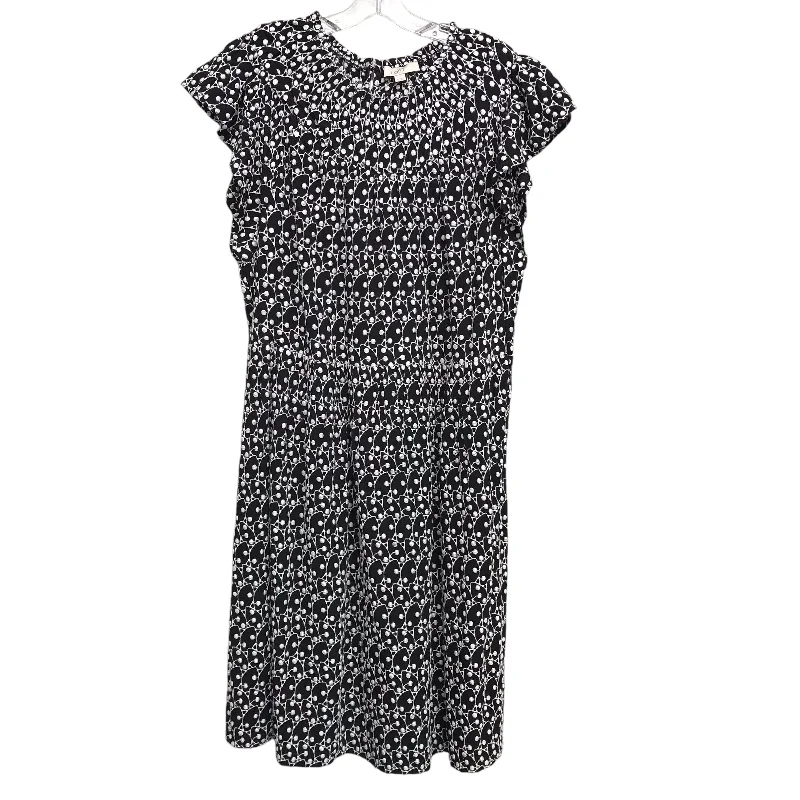 wrap-around dressDress Work By Loft In Black & White, Size:Xl