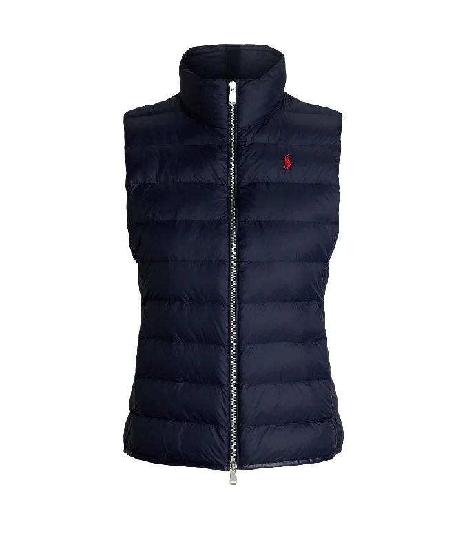 Discount Days minimalist jacketWater-repellent Quilted Packable Vest - Navy
