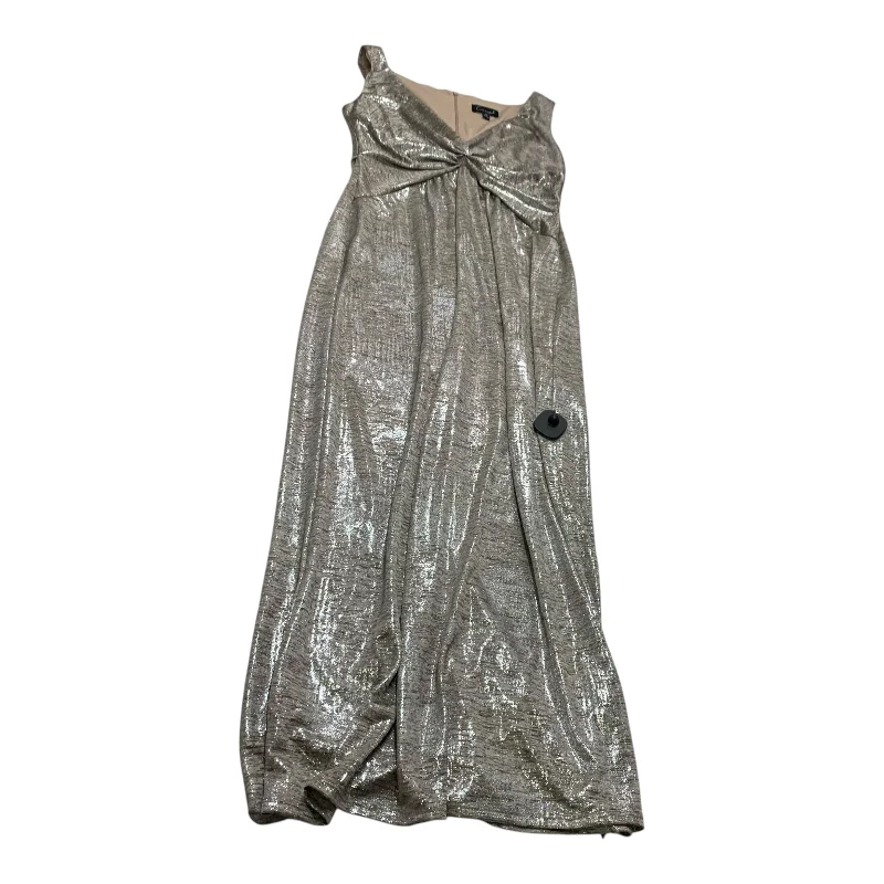 elegant shift dressDress Party Long By Connected Apparel In Silver, Size: Mp