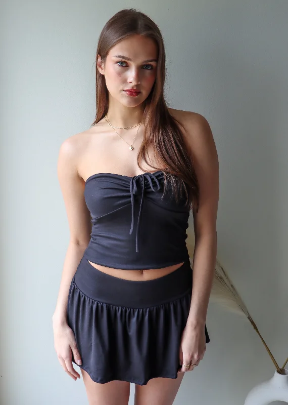 Can't Be Beat trendy puffer coatBeautiful Things Tube Top ★ Black