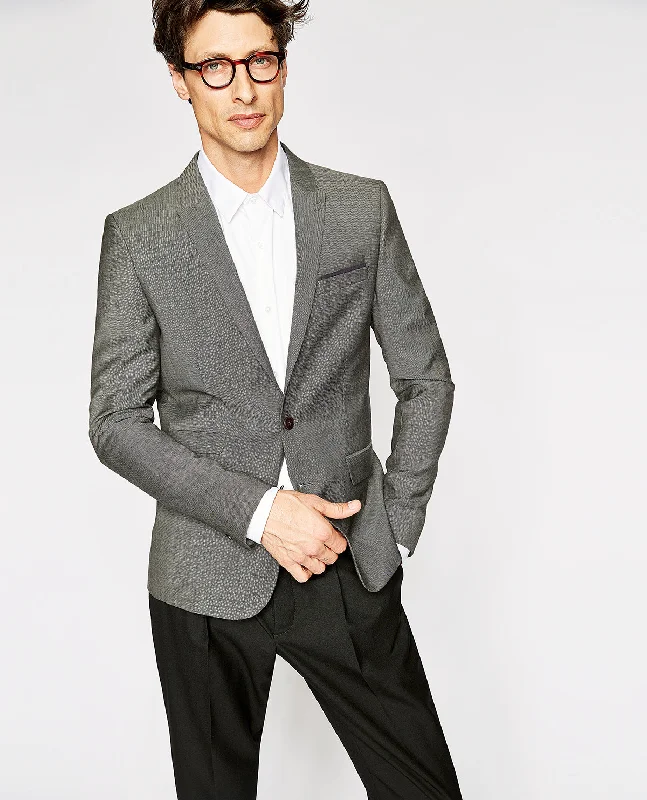 Act Now Suit Jacket | Men | Grey Black