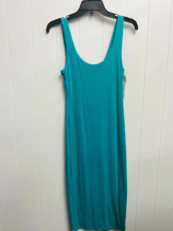Deal Mania draped dressDress Casual Midi By Bar Iii In Teal, Size: Xxs