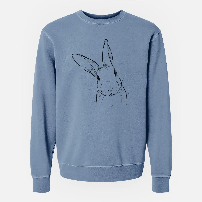 Mega Sale luxe gym hoodieBare Penny the Belgian Hare - Unisex Pigment Dyed Crew Sweatshirt