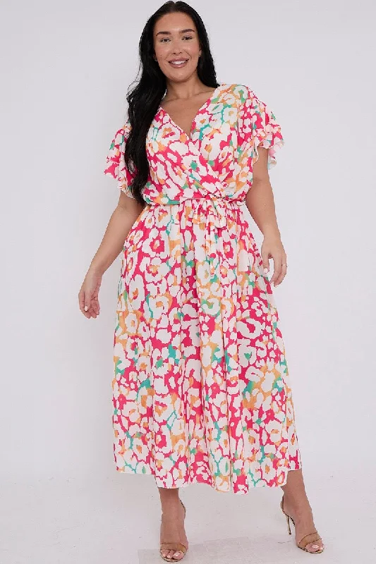 Blowout Sale classic fit-and-flare dressPlus Size Animal Printed Wrap Tie Waist Short Sleeve Dress With Pockets Blowout Sale classic fit-and-flare dressPlus Size Animal Printed Wrap Tie Waist Short Sleeve Dress With Pockets