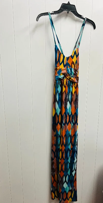 Take Advantage fitted dressDress Casual Maxi By Maeve In Blue & Orange, Size: Xs