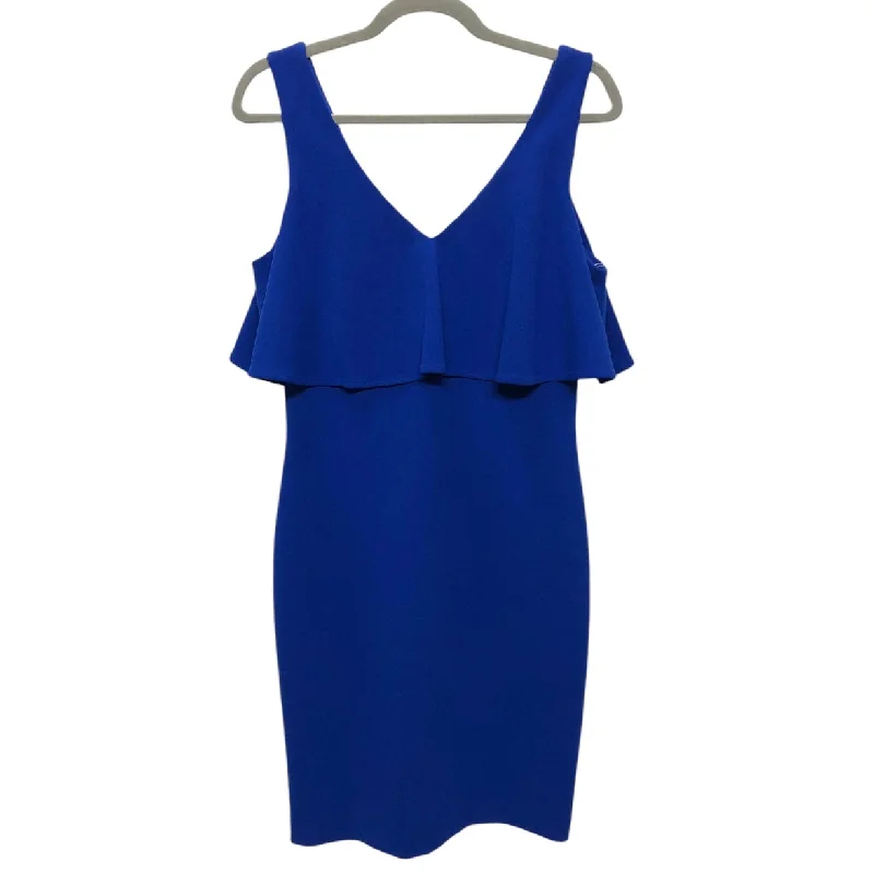 wool dressDress Party Short By Badgley Mischka In Blue, Size: 6