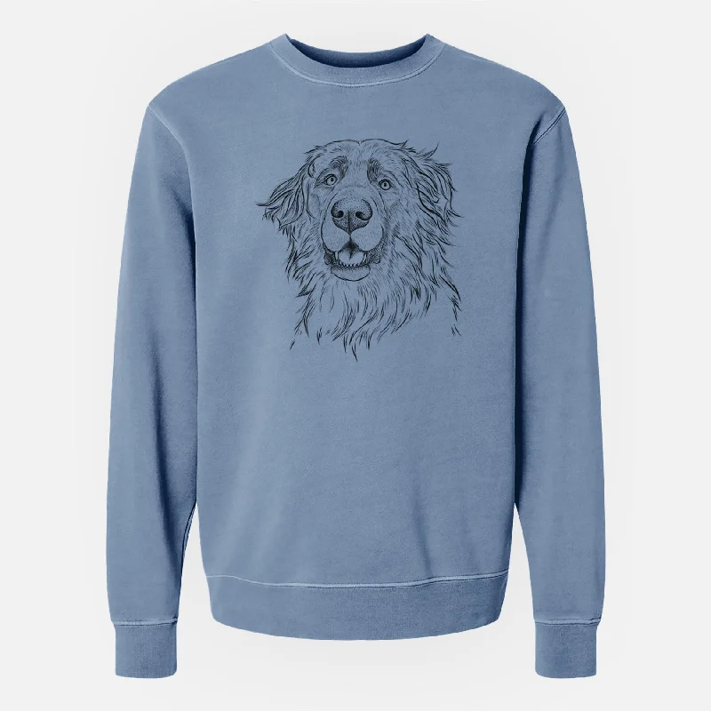 minimaBare Siri the Leonberger - Unisex Pigment Dyed Crew Sweatshirt