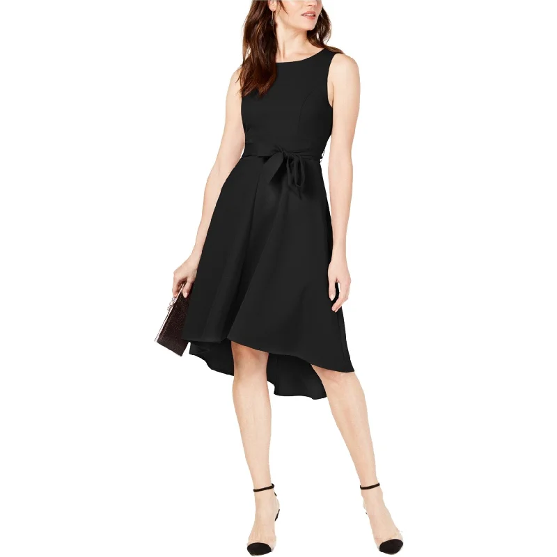 Buy Now fitted bodycon dressI-N-C Womens Solid Bodice High-Low Dress