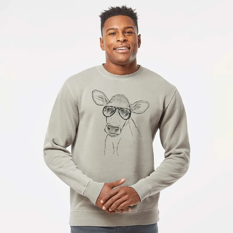Online Specials minimalist gym sweatshirtAviator Malu the Cow - Unisex Pigment Dyed Crew Sweatshirt Online Specials minimalist gym sweatshirtAviator Malu the Cow - Unisex Pigment Dyed Crew Sweatshirt