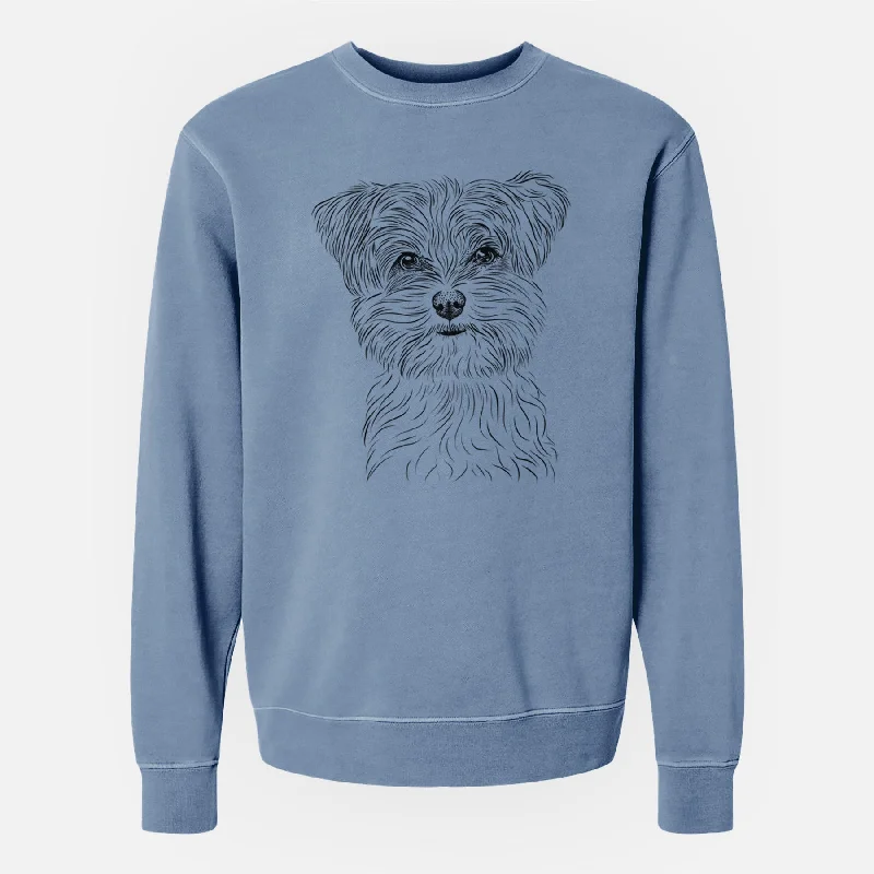 Don’t Miss Out Bare Kiwi the Morkie - Unisex Pigment Dyed Crew Sweatshirt