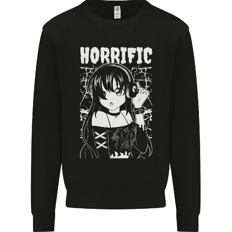 Quick Sale comfy workout wear hoodieAnime Horrific Mens Sweatshirt Jumper