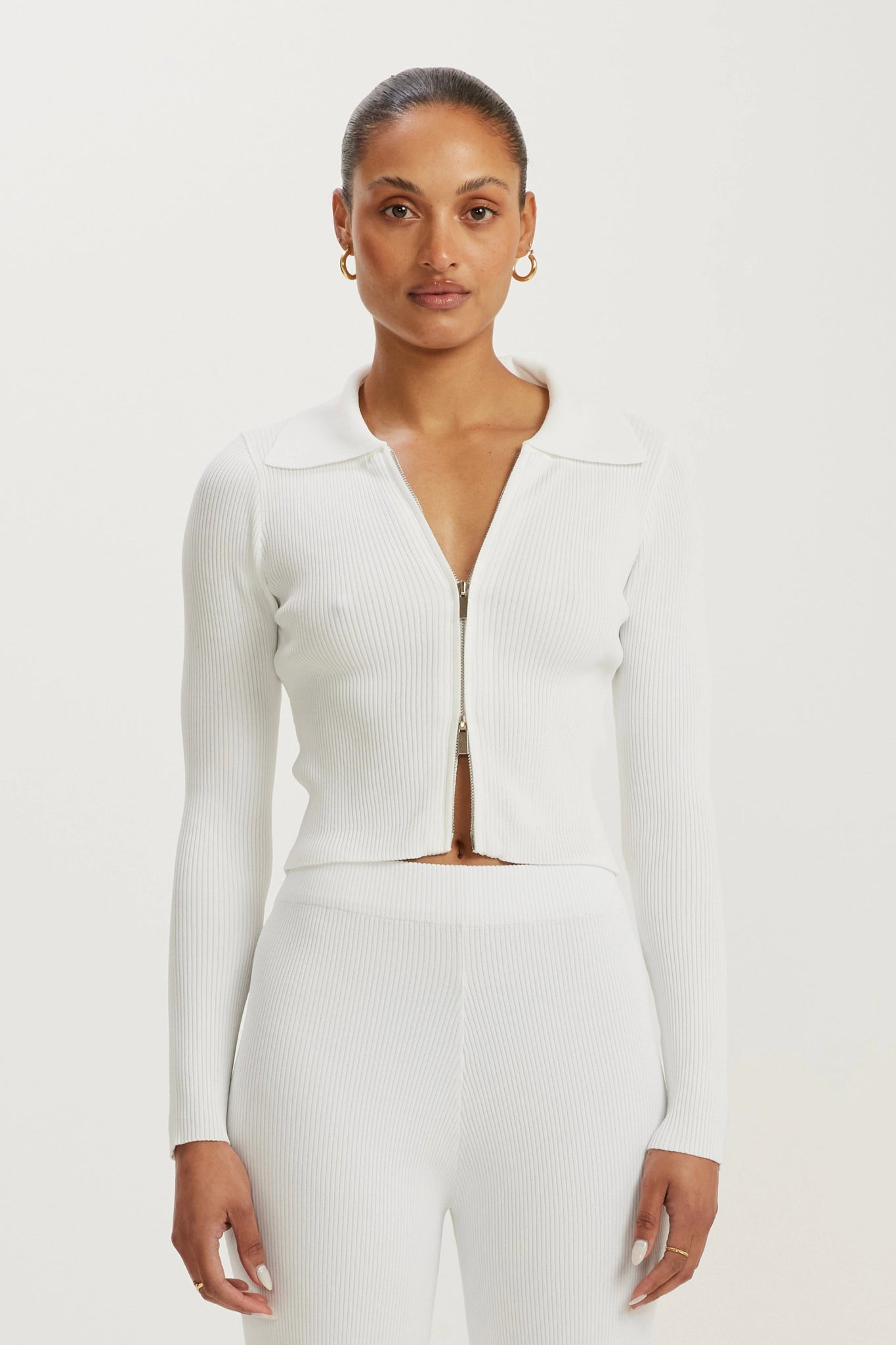 Big Discounts Amelia Rib 2-Way Zip Cardi