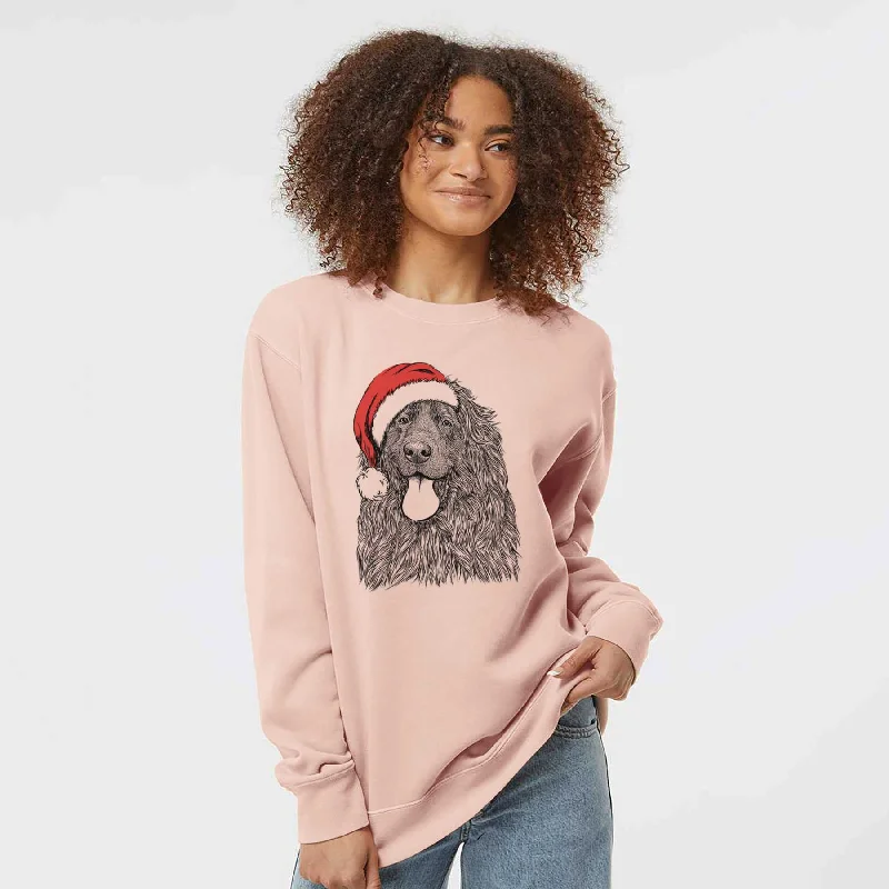 Price Slash Santa Neptune the Newfoundland - Unisex Pigment Dyed Crew Sweatshirt