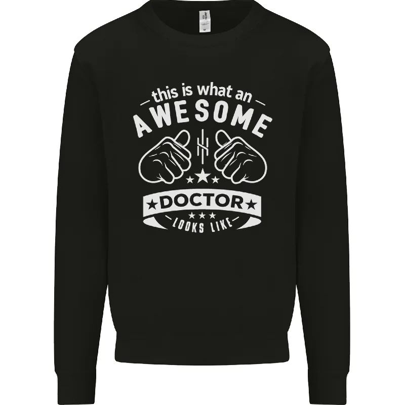 premium gym hoodieAn Awesome Doctor Looks Like GP Funny Mens Sweatshirt Jumper