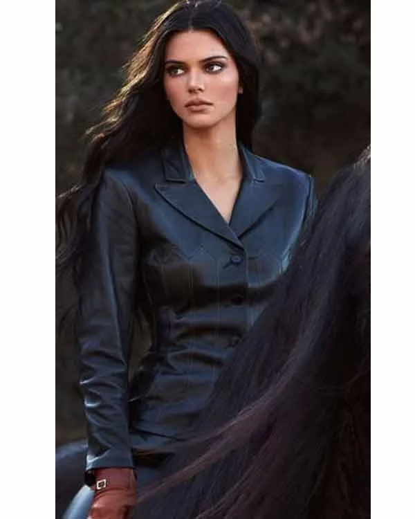 Today’s Deal casual sports coatKendall Jenner Plain Leather Jacket