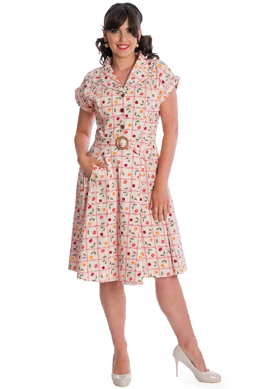 Sale Event layered dressCountry Cherry Fit & Flare Collar Dress