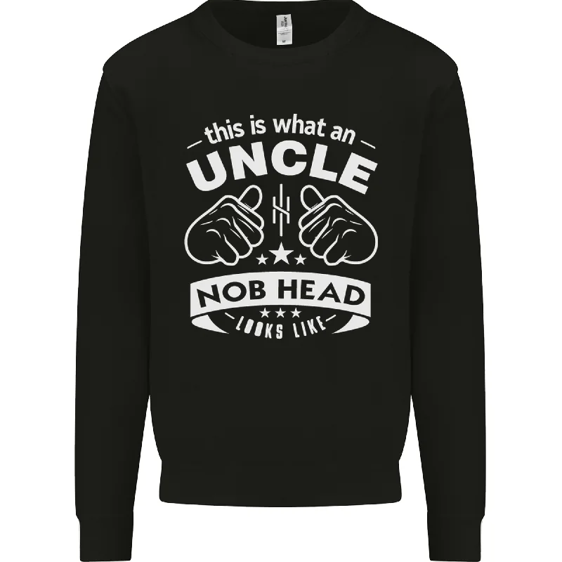 Savings Spectacular smooth fit athletic sweatshirtAn Uncle Nob Head Looks Like Uncles Day Mens Sweatshirt Jumper