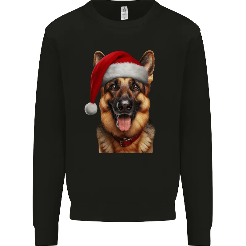 Get It Before It’s Gone Christmas German Shepherd Xmas Dog Alsatian Mens Sweatshirt Jumper