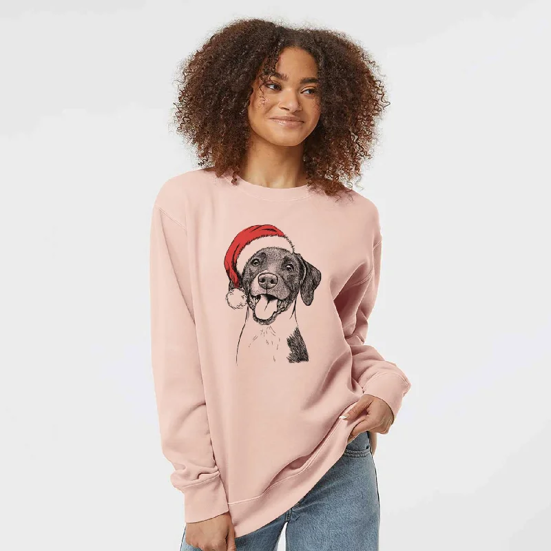Crazy Deals Santa Harper the Mixed Breed - Unisex Pigment Dyed Crew Sweatshirt