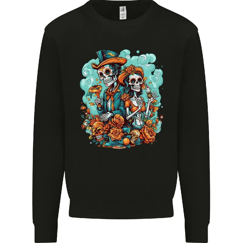 Sale Event Dia de Los Muertos Day of the Dead Sugar Skull Mens Sweatshirt Jumper