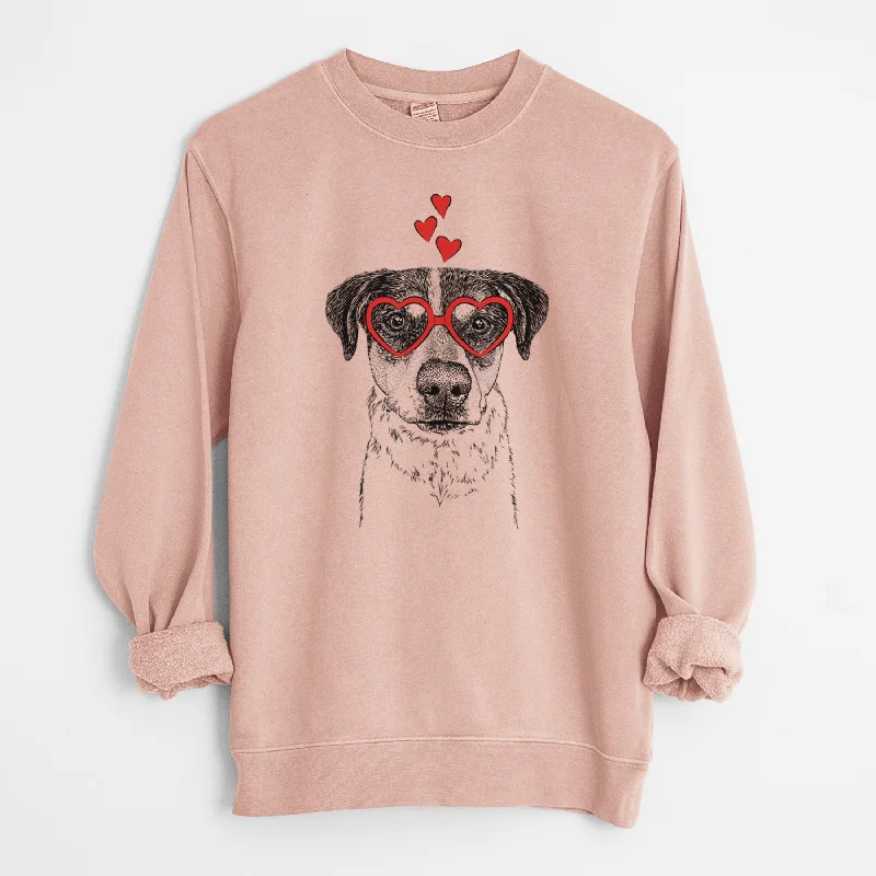 Low Prices Valentine Gertrude the Mixed Breed - Unisex Pigment Dyed Crew Sweatshirt