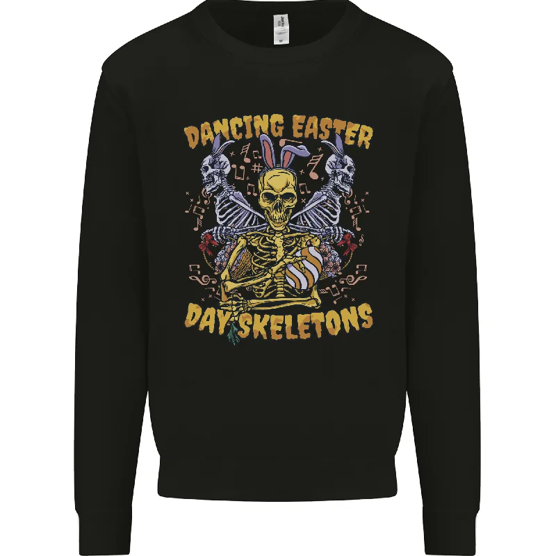 Big Discounts Dancing Easter Day Skeletons Skulls Mens Sweatshirt Jumper