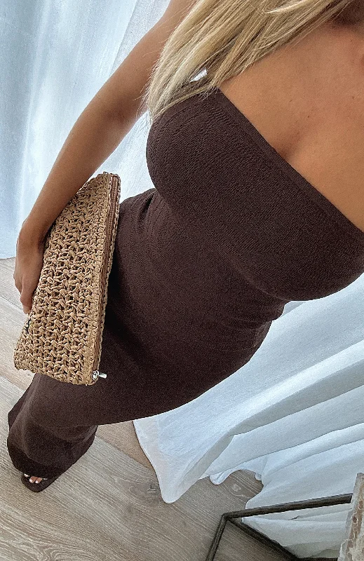 Midnight Sale comfortable coatStill In Love With You Strapless Top Chocolate