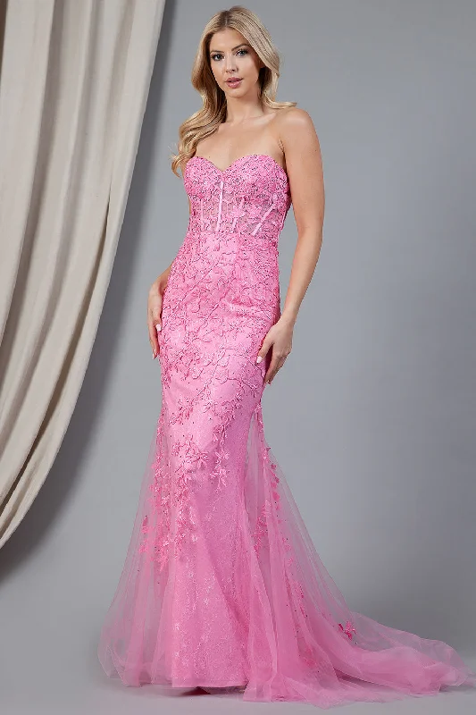 YEAR-End Sale sleek midi dressMermaid Strapless Embroidered Lace Long Prom Dress AC7024 YEAR-End Sale sleek midi dressMermaid Strapless Embroidered Lace Long Prom Dress AC7024