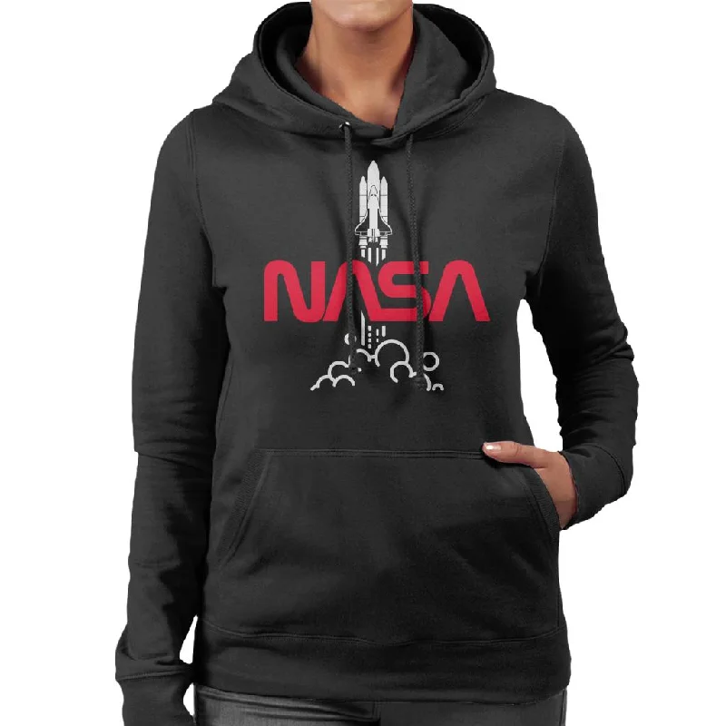 sports hoodieNASA Shuttle Launch Logo Women's Hooded Sweatshirt