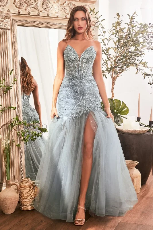 Hurry In v-neck dressCinderella Divine CD0214 Dress
