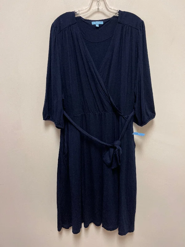 elegant dressDress Casual Midi By Draper James In Blue, Size: 2x