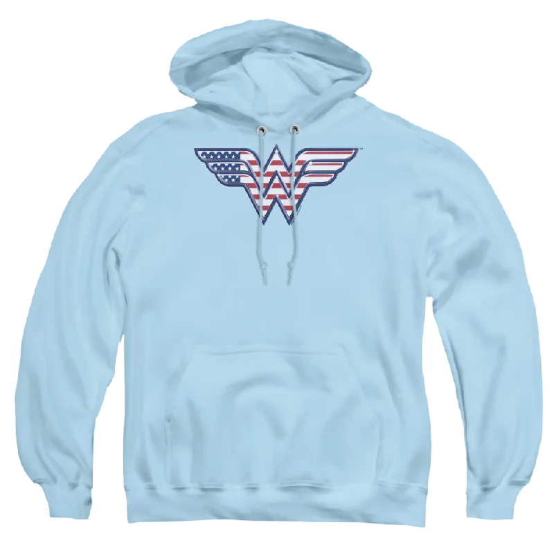 zip-up hooded sweatshirtWonder Woman Red,White & Blue - Pullover Hoodie