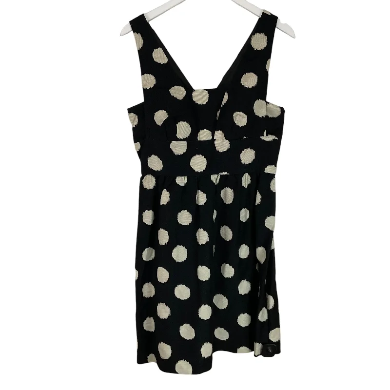 Online Only ruffle dressDress Casual Short By Loft In Black & White, Size: 8