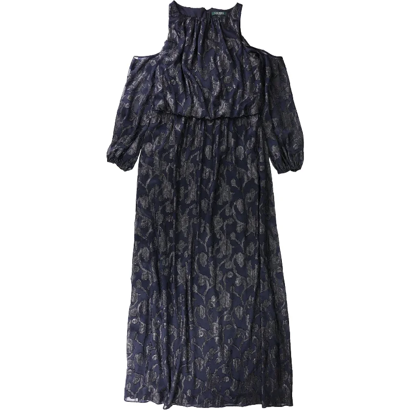 Incredible Offers one-shoulder dressRalph Lauren Womens Burnout Cold Shoulder Gown Dress, Blue, 2 Incredible Offers one-shoulder dressRalph Lauren Womens Burnout Cold Shoulder Gown Dress, Blue, 2