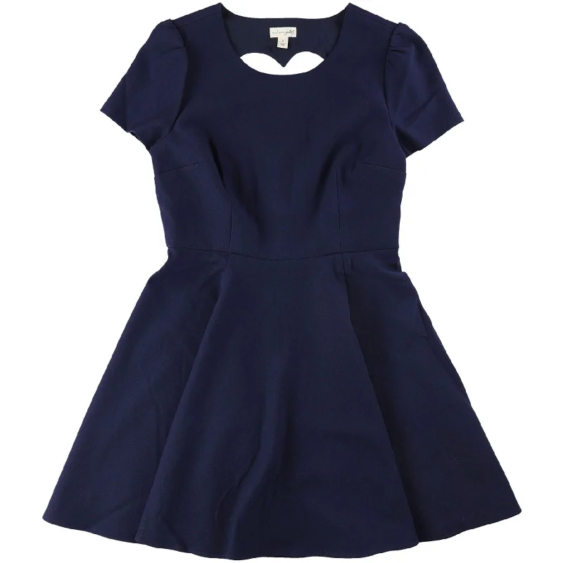 puff sleeve dressMaison Jules Womens Heart Cutout Fit & Flare Dress