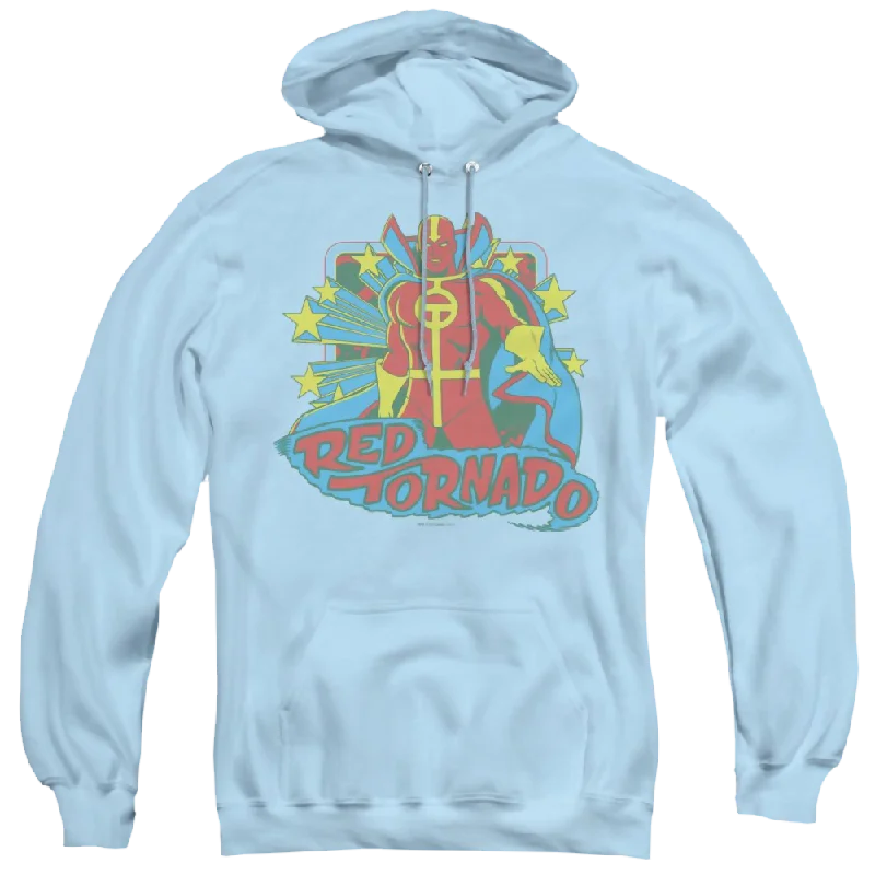 oversized pullover hoodieMore Dc Characters Red Tornado Stars - Pullover Hoodie