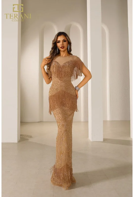 Midnight Madness fitted dressTERANI 251GL4349 DRESS