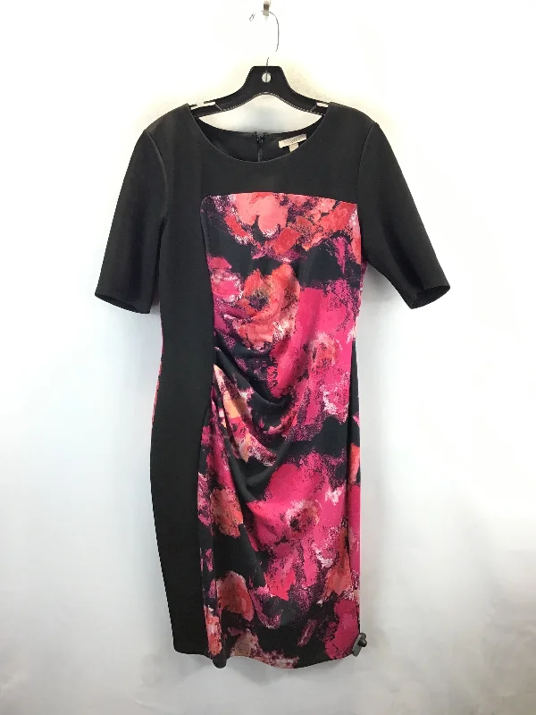 t-shirt dressDress Casual Midi By Roz And Ali In Black & Pink, Size: 12