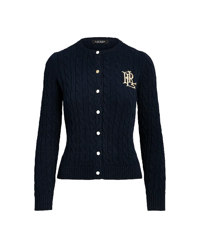 Special Price everyday winter coatCable-knit Cotton Cardigan - Navy