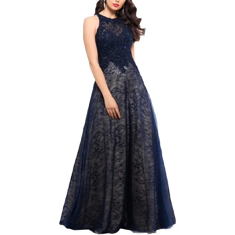 Markdown Madness trendy wrap dressXscape Womens Lace-Top Fit & Flare Gown Dress