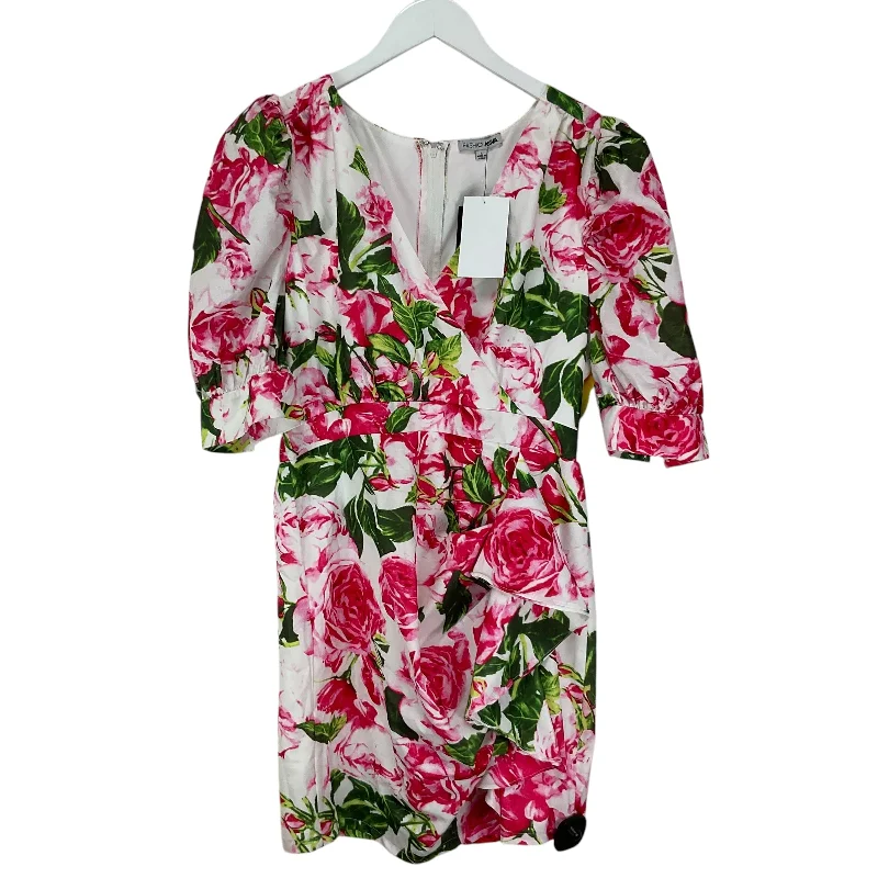 Act Fast formal dressDress Casual Short By Fashion Nova In Floral Print, Size: L