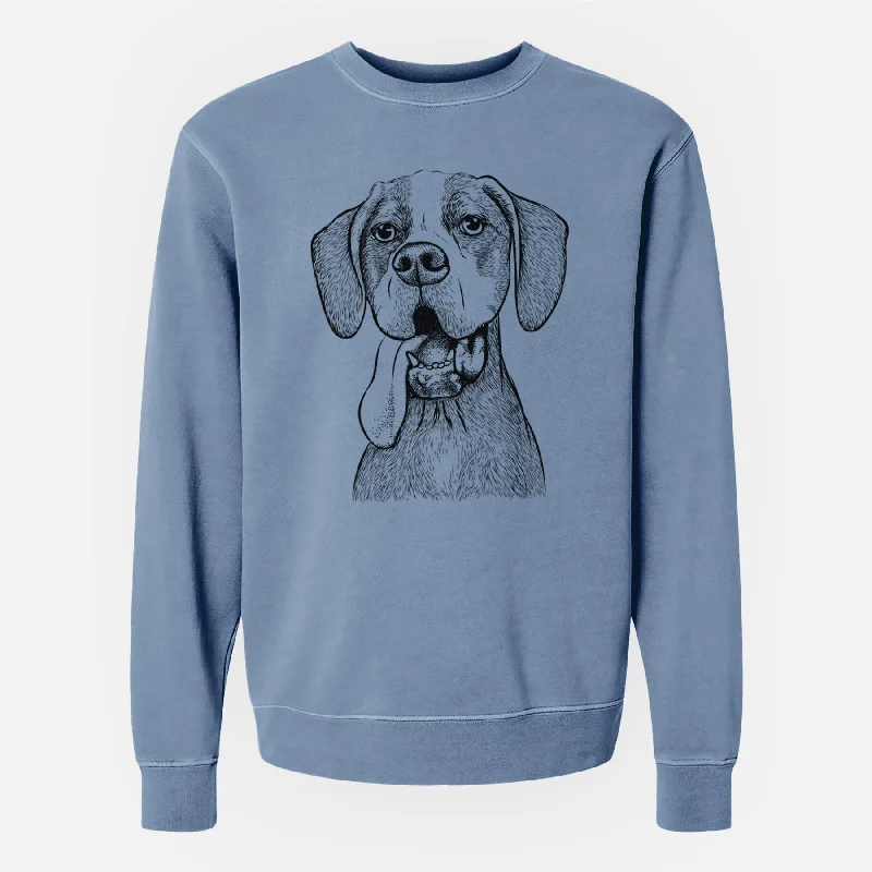 Price Drop Bare Irwin the English Pointer - Unisex Pigment Dyed Crew Sweatshirt