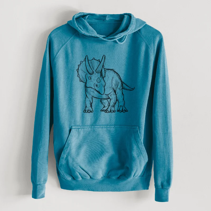 urban activewear hoodieTriceratops Horridus  - Mid-Weight Unisex Vintage 100% Cotton Hoodie